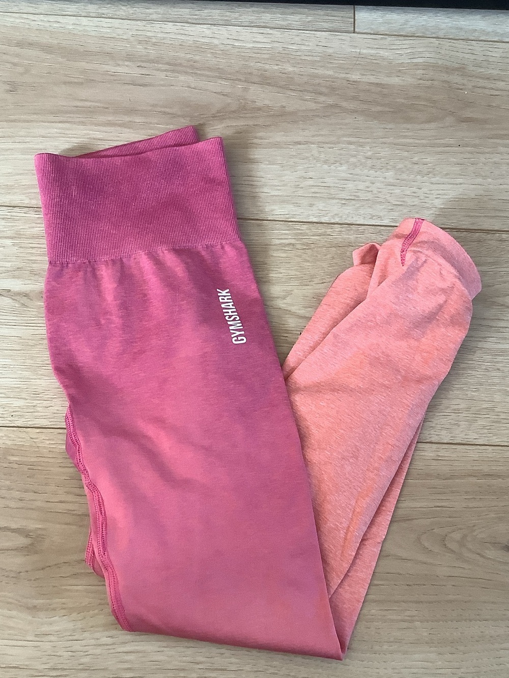 Gymshark Pink & Coral Ombre Seamless Leggings